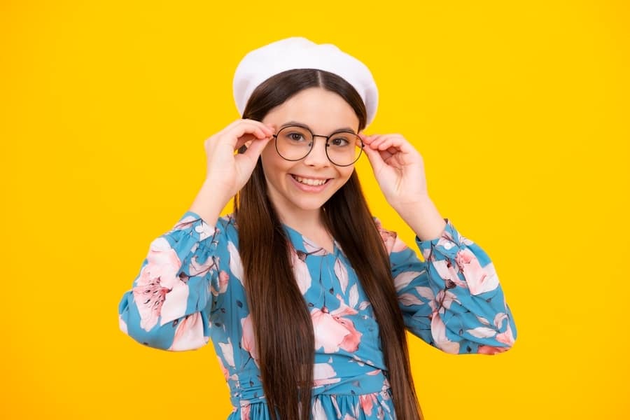 A Teenager Wearing Eyeglasses