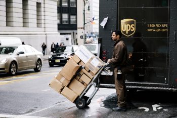A Ups Delivery Worker