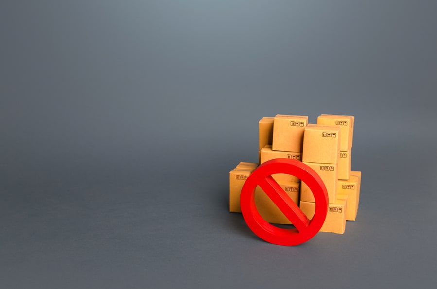 Boxes And Prohibition Symbol No.