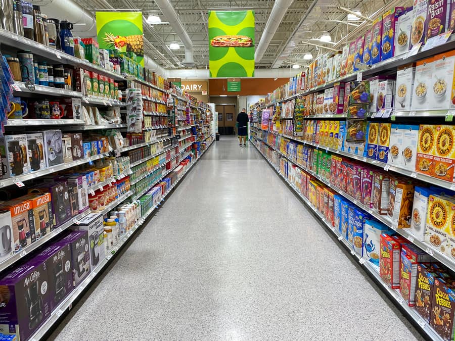 Coffee And Tea Aisle At Publix Brand Grocery