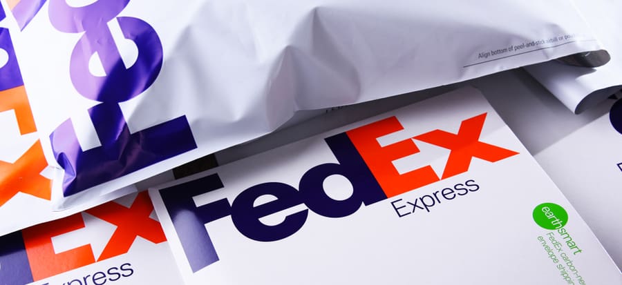 Envelopes And Parcels Of Fedex, An American Multinational Courier Delivery Services Company