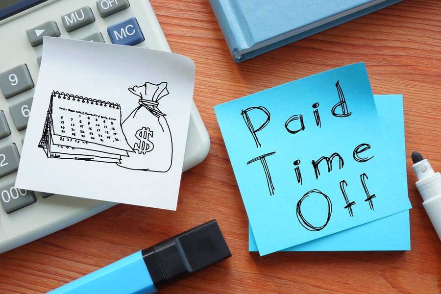 Paid Time Off Is Shown