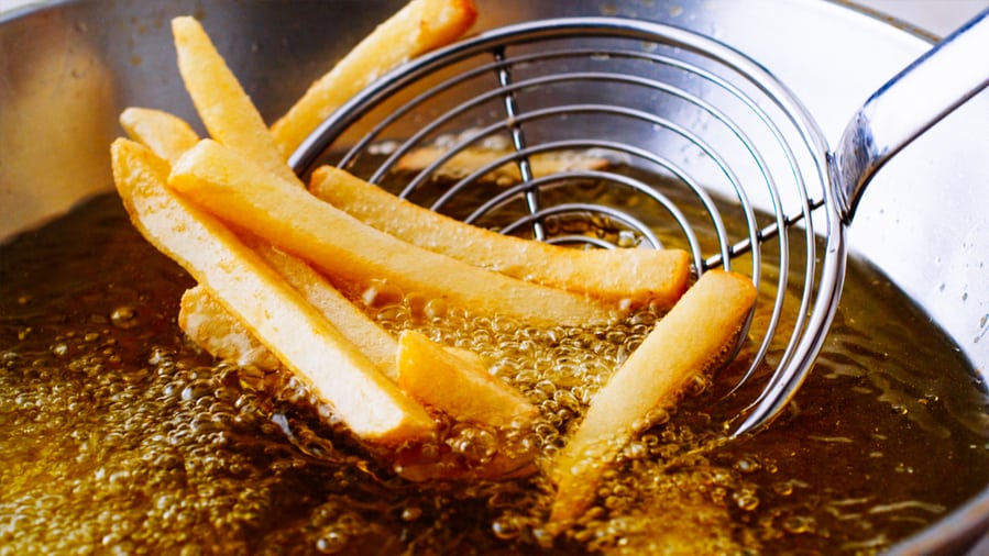Reheating Fries Using A Skillet