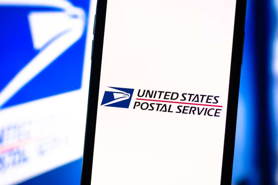 Smartphone With The Usps Logo