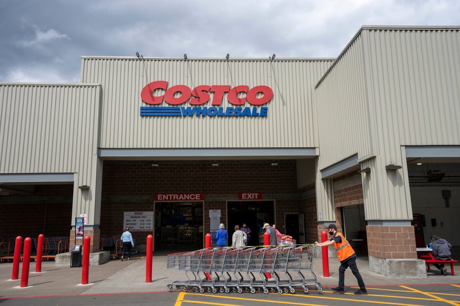 The Entrance To The Costco Wholesale Store