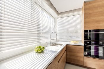 Window Blind In Modern Kitchen