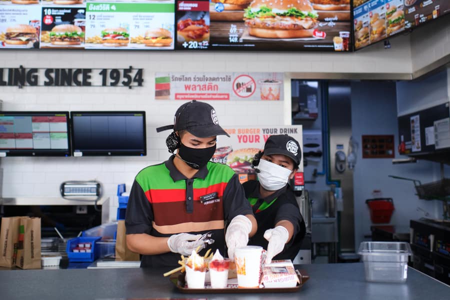 Burger King Employees In Training
