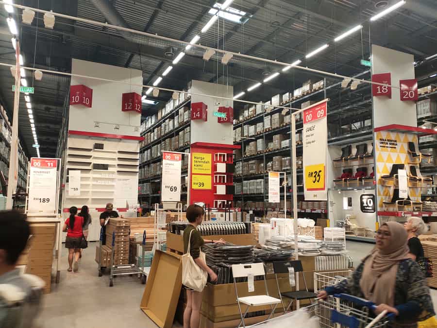 This Warehouse Is Located In The Ikea Store Where Large-Sized Sales Items Are Placed To Make It Easier For Customers To Make Payments.