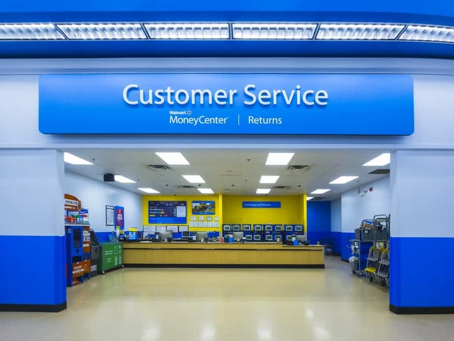 View Of Customer Service Department Of Walmart Supercenter.