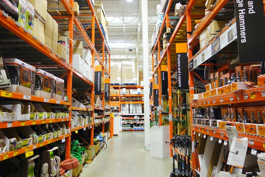 A View Of A Home Depot Store