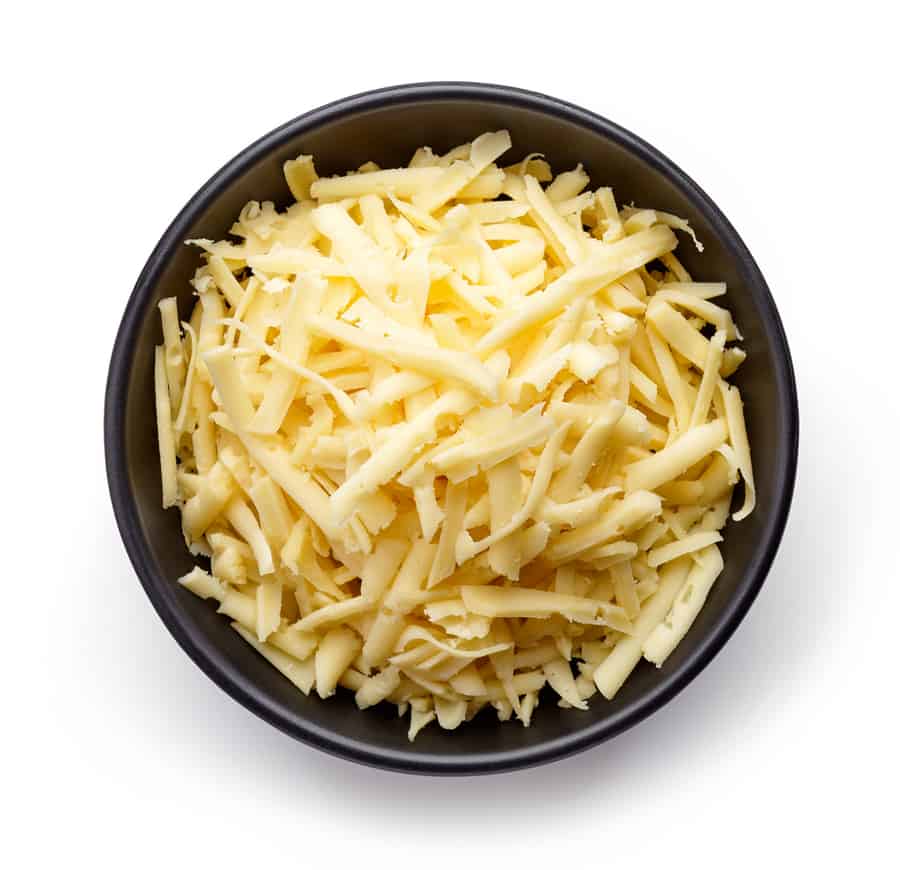 Bowl Of Grated Cheese
