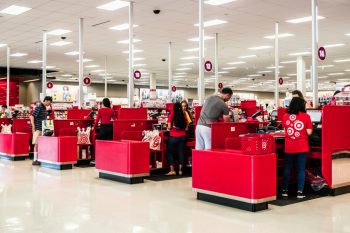 Cash Registers Area In A Target Store In South San Francisco