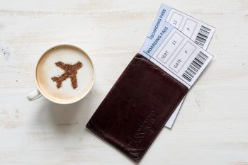 Cup Of Coffee, Passports And Boarding Pas