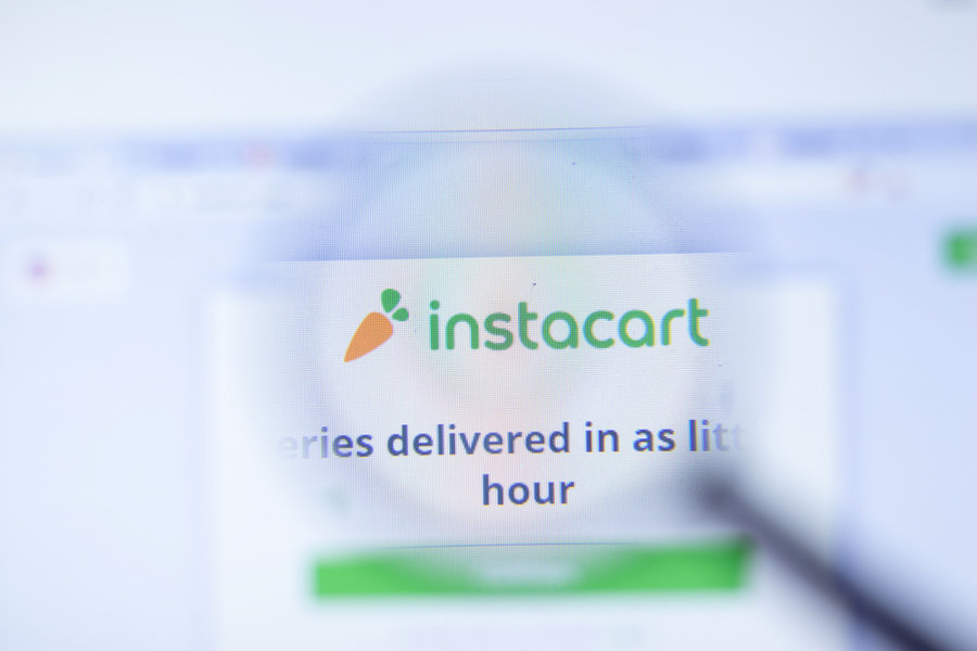 Instacart Company Website With Logo Close Up