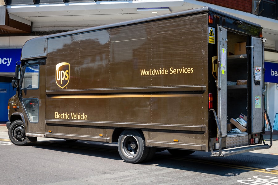 Packages In A Ups Truck