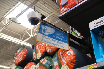 Security Camera In Use At Walmart.