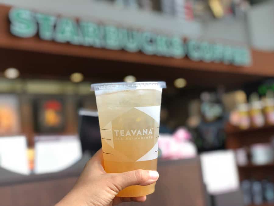 Starbucks Teavana, Iced Poached Pear Chamomile Tea At Starbucks Coffee Shop