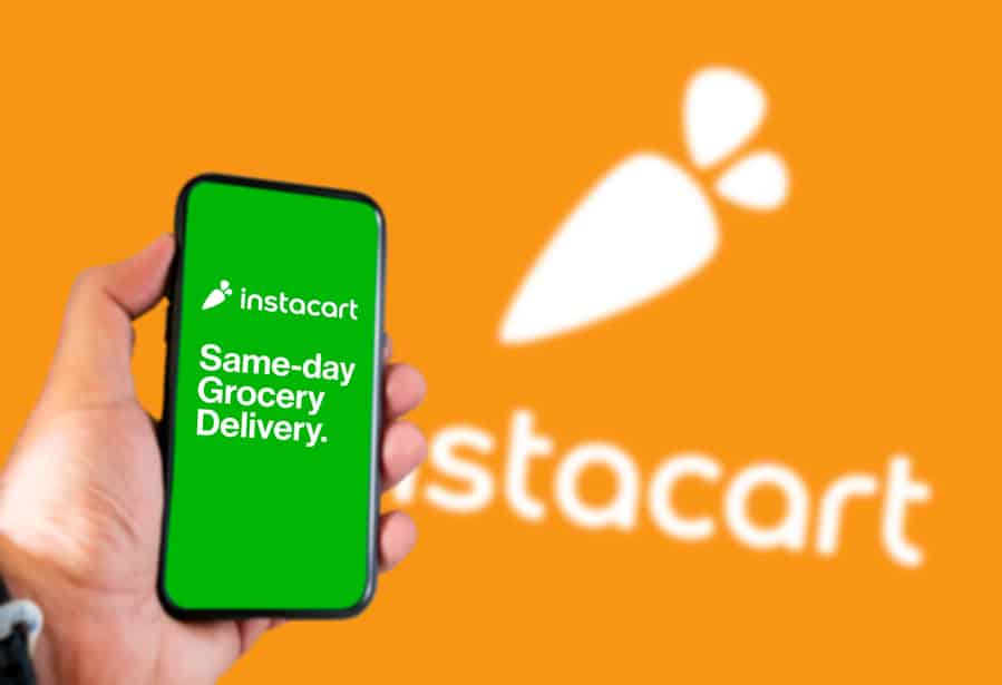 The Instacart Logo On A Phone Screen