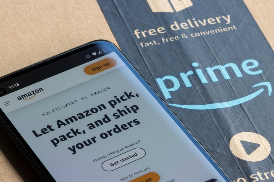 Web Page Of Fulfillment By Amazon Is Seen On A Smartphone