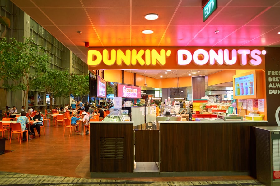 Dunkin Donuts At Singapore Changi Airport