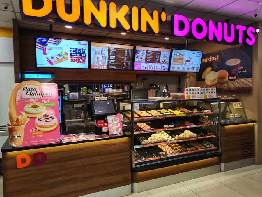 Exterior View Of Dunkin Donuts Shop