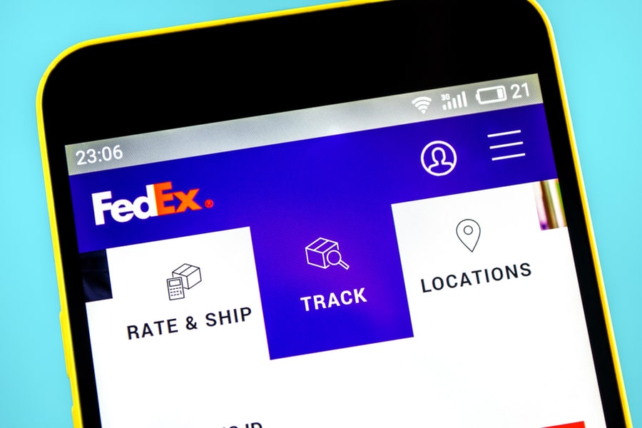 Fedex Courier Website Homepage