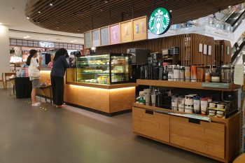 Interior View Of Starbucks Store
