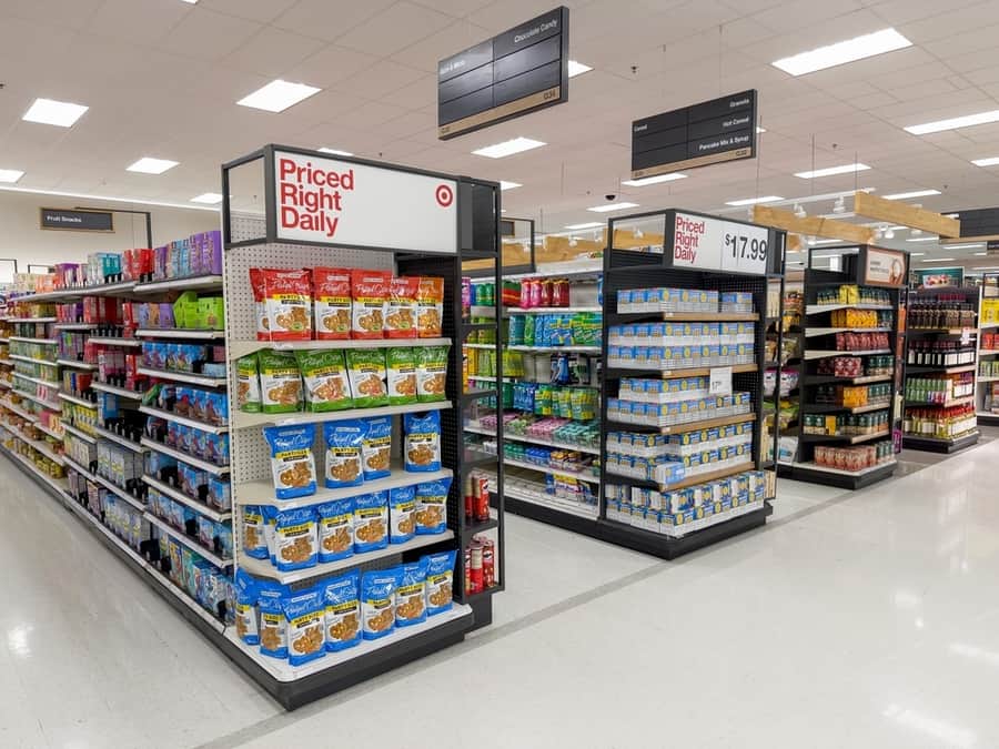 Interior View Of The Grocery Department Isles At A Target Stor