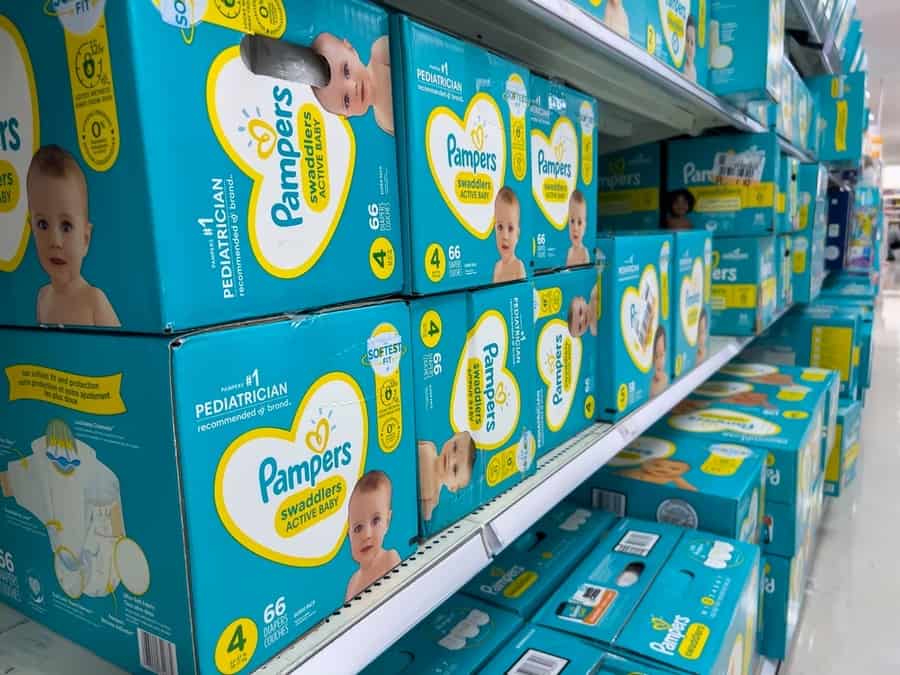 Pampers Brand In The Target Store