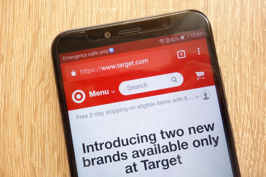 Target Website Displayed On A Modern Smartphone